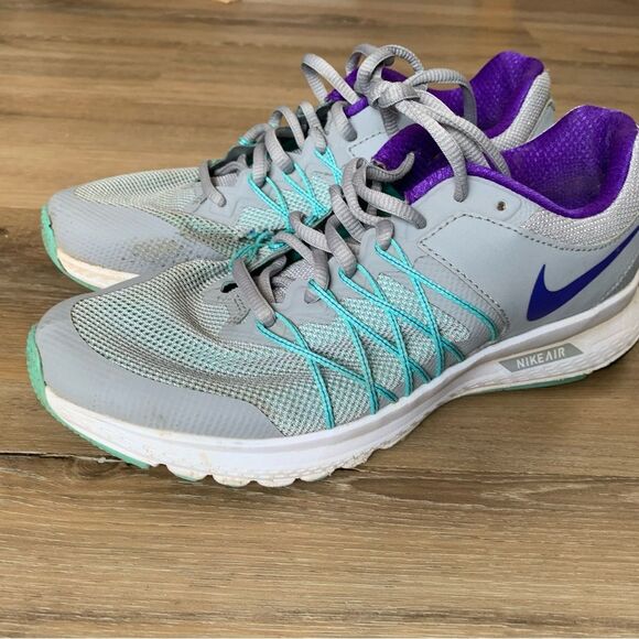 Nike Shoes - Nike Air Relentless sz 7 grey purple turquoise Imperfect EUC